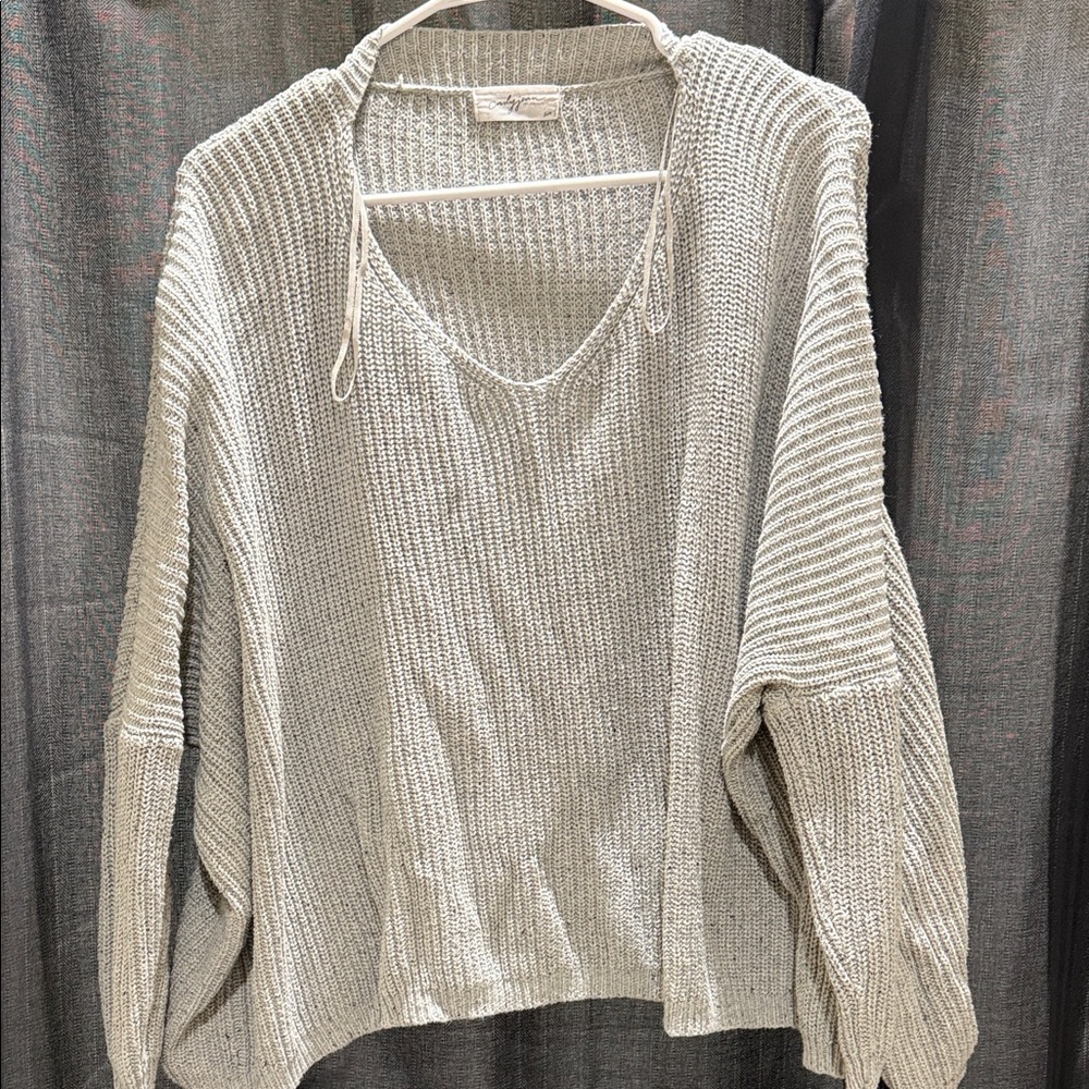 Carly Jean oversized Gray Women's Sweater